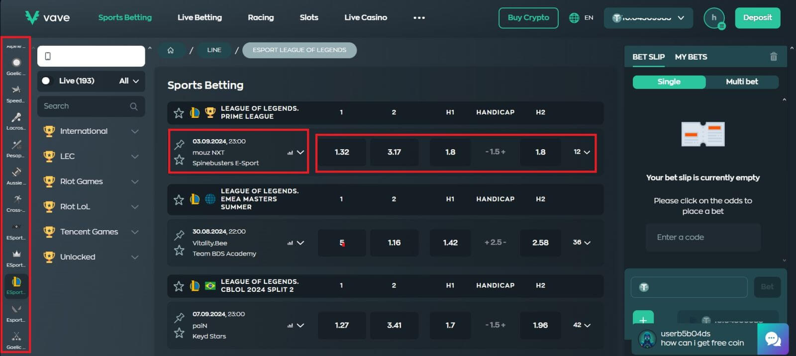 Maitiro Ekutamba Esports Kubhejera paVave Maitiro Ekutamba Esports Kubhejera paVave