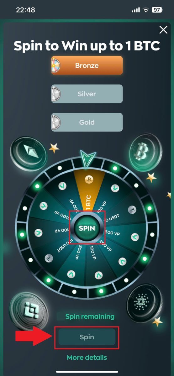 Kā spēlēt Fortune Wheel vietnē Vave