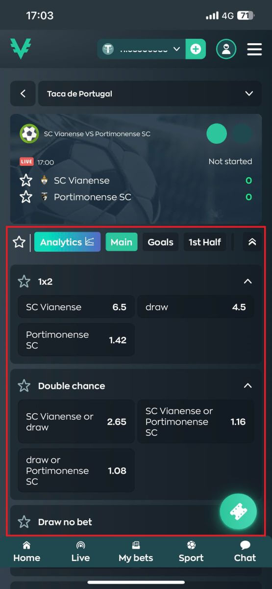 如何在 Vave 上进行现场投注 如何在 Vave 上进行现场投注