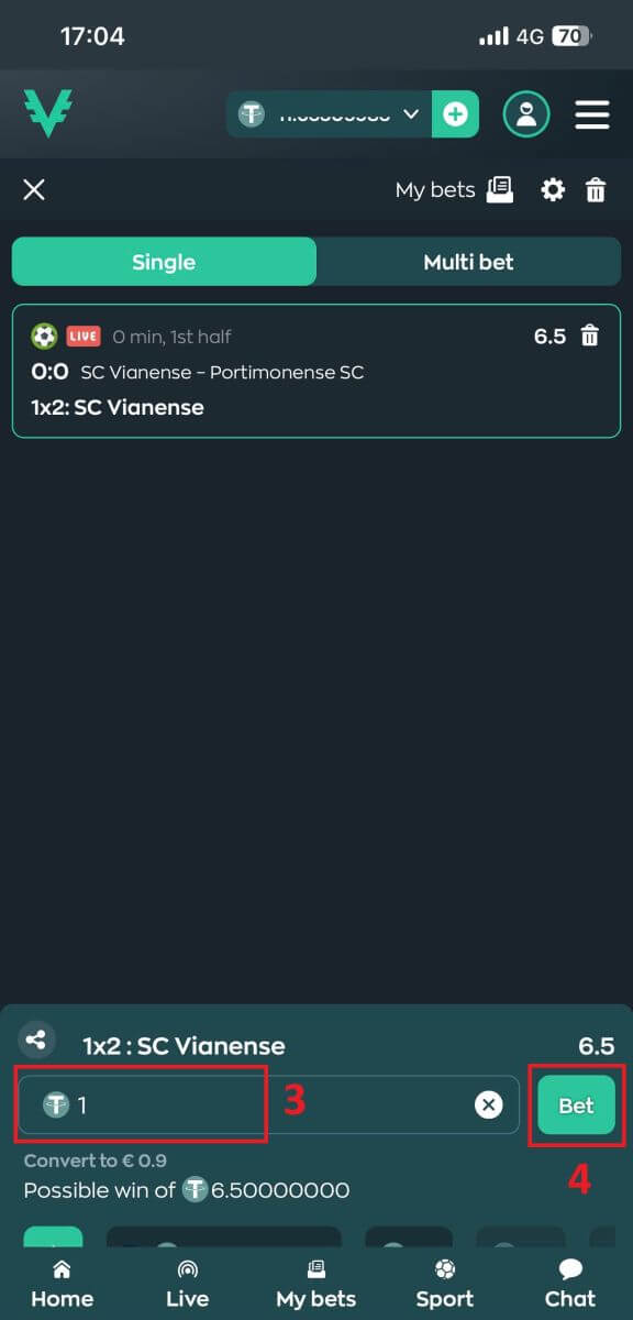 如何在 Vave 上进行现场投注 如何在 Vave 上进行现场投注
